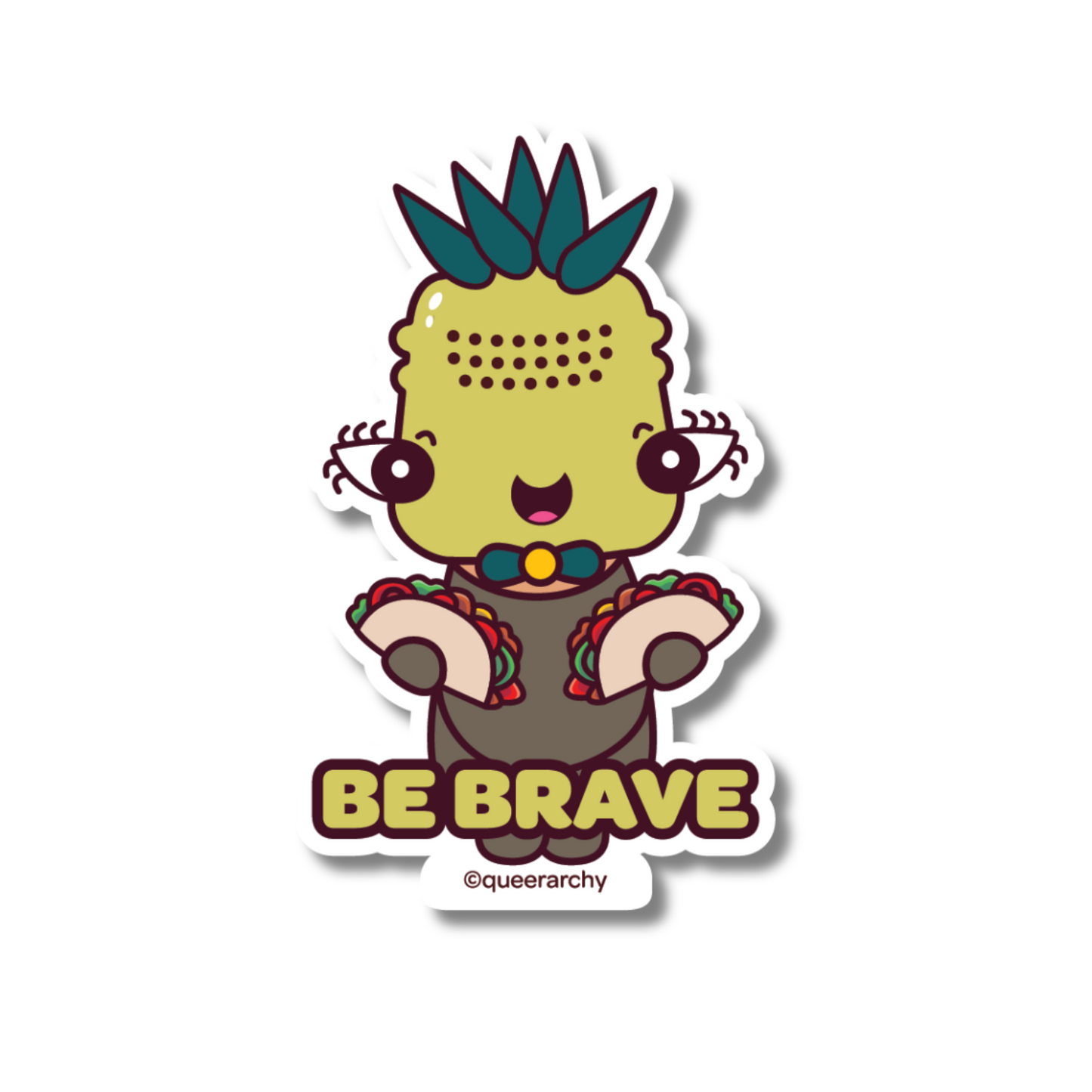 Pinapel (Be Brave) Sticker